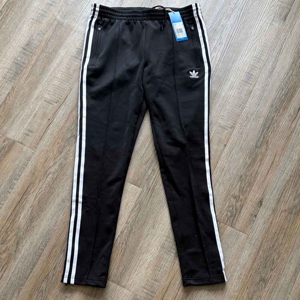 Adidas CE2400 SST Black Track Pant with White Stripes Size Small